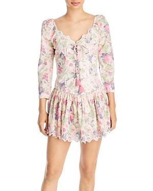 Loveshackfancy Deeba Printed Mini Dress