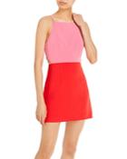 French Connection Whisper Color Blocked Mini Dress