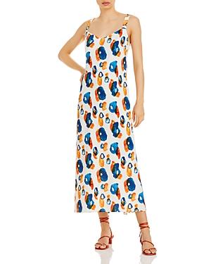 Jason Wu Abstract Print Silk Slipdress