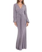 Aqua Glitter Knit Gown - 100% Exclusive