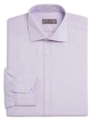 Canali Micro Grid Non Solid Regular Fit Dress Shirt