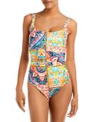 La Blanca Plus Soleil Printed One Piece Swimsuit
