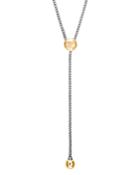 John Hardy Sterling Silver And 18k Bonded Gold Classic Chain Hammered Y Necklace, 32