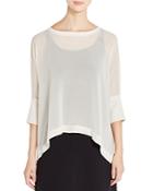 Eileen Fisher Sheer Silk Top