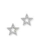 Bloomingdale's Diamond Star Stud Earrings In 14k White Gold, 0.10 Ct. T.w. - 100% Exclusive