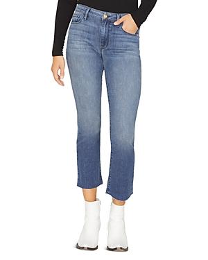 Sanctuary Connector Kick Cropped Jeans In District Blue