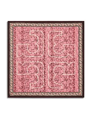 Tory Burch Pink Batik Oversized Silk Scarf