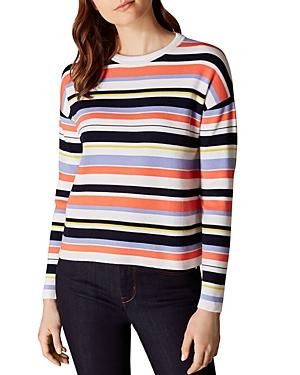 Karen Millen Striped Drop-shoulder Sweater