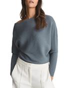 Reiss Lorna Off The Shoulder Ribbed Top