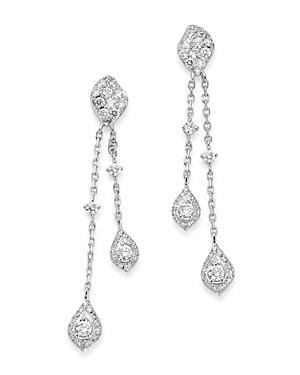 Bloomingdale's Diamond Double Drop Earrings In 14k White Gold, 0.70 Ct. T.w. - 100% Exclusive