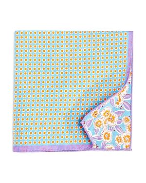 Ted Baker Double-sided Dot/floral Pocket Square