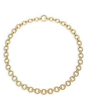 Temple St. Clair 18k Yellow Gold Classic Jean D'arc Graduated Link Collar Necklace, 18