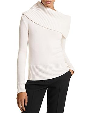 Michael Kors Collection Cashmere Asymmetric Collar Sweater