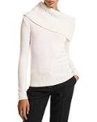 Michael Kors Collection Cashmere Asymmetric Collar Sweater