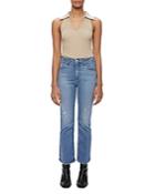 Jonathan Simkhai Natasha High Rise Bootcut Ankle Jeans In Barley
