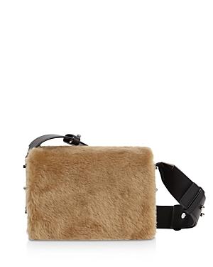 Allsaints Versailles Lea Shearling & Leather Shoulder Bag