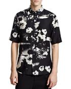 Mcq Abstract Floral Slim Fit Button Down Shirt