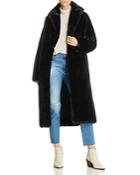 Anine Bing Ruth Double-breasted Faux Fur Coat