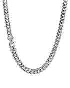 David Yurman Buckle Chain Necklace With Diamonds