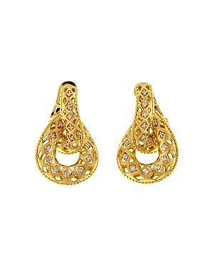 Chimento 18k White And Yellow Gold Olimpia Doorknocker Earrings With Diamonds