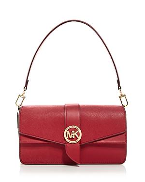 Michael Michael Kors Greenwich Medium Leather Shoulder Bag