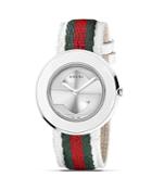Gucci U-play Round Stainless Steel Watch, 35mm