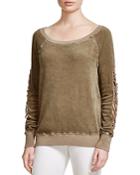 Pam & Gela Sleeve Detail Sweatshirt