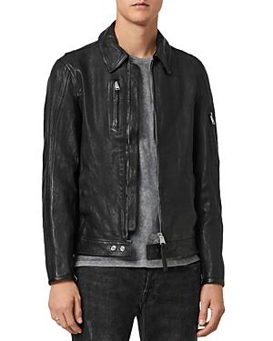 Allsaints Kaleb Leather Slim Fit Jacket