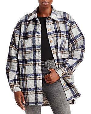 Bardot Check Flannel Shirt Jacket