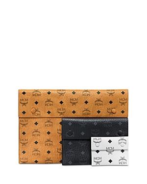 Mcm Visetos Color Block Pouches, Set Of 3