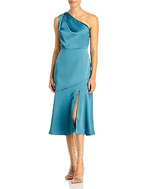 Sam Edelman One Shoulder Satin Midi Dress