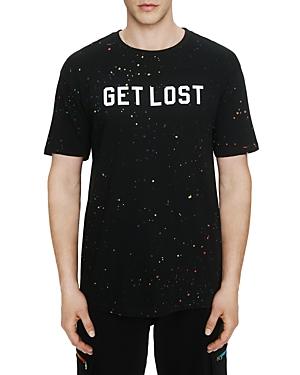 Eleven Paris Get Lost Cotton Splatter Print Graphic Tee