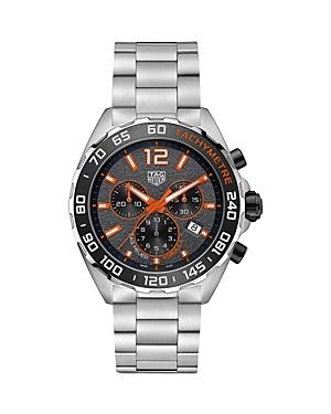 Tag Heuer Formula 1 Quartz Men's Grey Steel Chronograph, 43mm