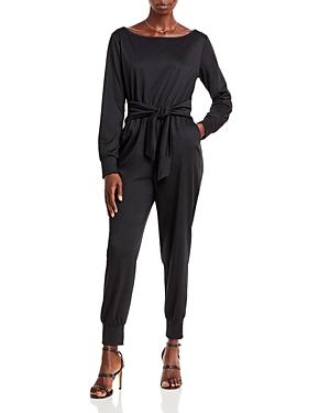 Aqua Tie Waist Jumpsuit - 100% Exclusive