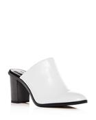 Rebecca Minkoff Women's Gavra Leather Block-heel Mules