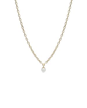 Zoe Chicco 14k Yellow Gold Cultured Freshwater Pearl Solitaire Pendant Necklace, 16