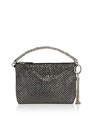 Jimmy Choo Callie Medium Crystal & Leather Clutch