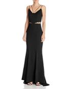 Jarlo Strappy Cutout Gown