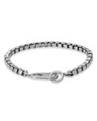 Allsaints Sterling Silver Box Link Chain Bracelet