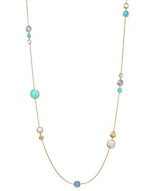 Marco Bicego 18k Yellow Gold Jaipur Station Necklace With Turquoise, Mother-of-pearl And Chalcedony, 26 - 100% Bloomingdale's Exclusive