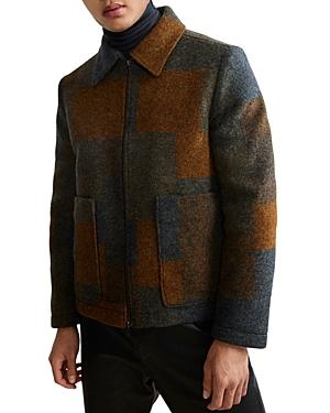 Nn07 Gael Wool Blend Printed Jacket