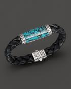 John Hardy Men's Sterling Silver Batu Classic Chain Station Bracelet With Turquoise