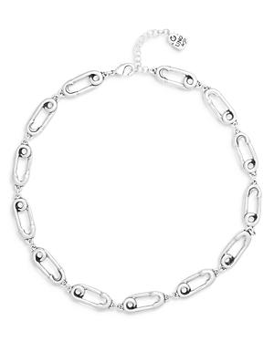 Uno De 50 Infinite Safety Pin Choker Necklace, 14-15