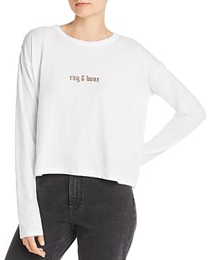 Rag & Bone Cropped Logo Tee - 100% Exclusive