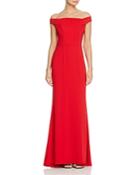 Carmen Marc Valvo Infusion Off-the-shoulder Gown