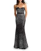 Basix Confetti Sequin Strapless Sweetheart Gown