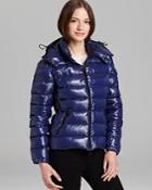 Moncler Bady Lacquer Hooded Short Down Coat