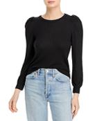 Chaser Waffle Knit Puff Shoulder Top