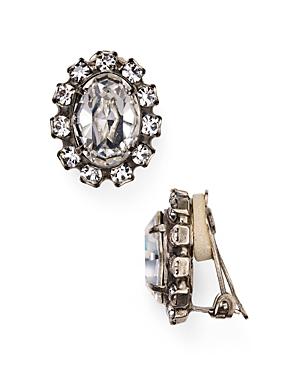 Sorrelli Oval Swarovski Crystal Clip-on Earrings