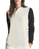 Reiss Willow Color Blocked Sleeve Top